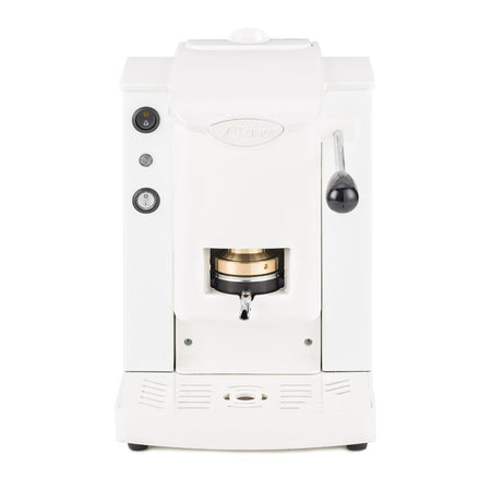 Faber slot plast basic - macchina per caffe con pressacialda in ottone - telaio in metallo bianco e frontale in policarbonato bianco - FABSPBIABBASOTT