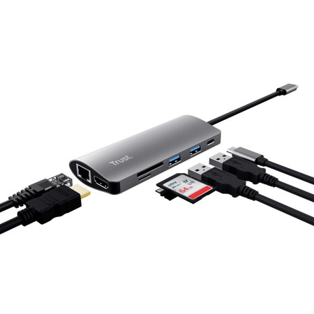 TRUST ADATTATORE DALYX 7-IN-1 USB-C
