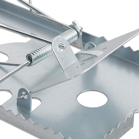 Trappola per topi e ratti in metallo a scatto con chiusura a ghigliottina