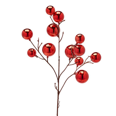 Ramo decorativo con sfere per decorazioni e composizioni floreali h 53 cm