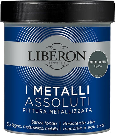 LIBERON - PITTURA METALLIZZATA I METALLI ASSOLUTI METLLO BLU OPACO 500ML