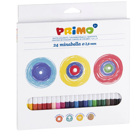 Astuccio 24 Matite Colorate Diam. 3,8Mm Minabella Primo