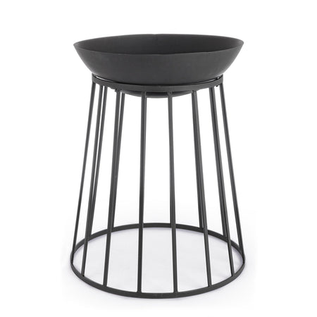 Braciere Alto da Giardino "Efesto" in acciaio verniciato decorazione moderna Ø 50 X h 63 cm