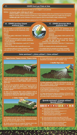 Seme "Prato al Sole" tappeto erboso per terreni secchi ed esposti al sole