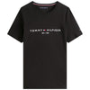 Tommy Hilfiger t-shirt nera logo scritta ricamata MW0MW11465BAS T-shirt Tommy Hilfiger