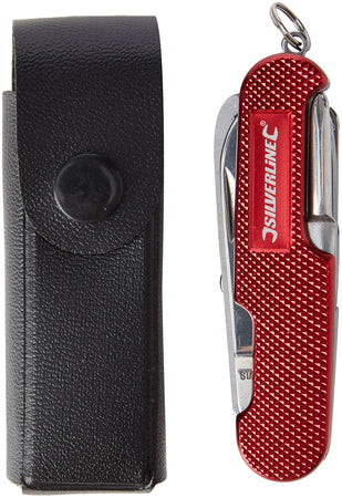 Coltello da tasca 14 funzioni Silverline 75mm con custodia Silverline