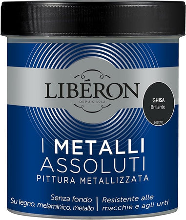 LIBERON - PITTURA METALLIZZATA I METALLI ASSOLUTI GHISA BRILLANTE 500ML