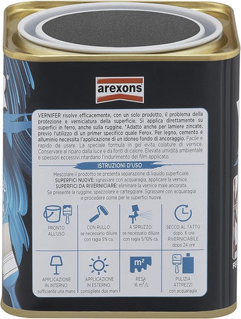 AREXONS - SMALTO VERNIFER ANTIRUGGINE ML.750 ANTRA