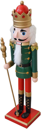 Soldatino schiaccianoci natalizio con bocca in movimento h 50 cm