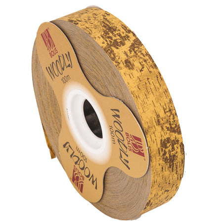 Rotolo Nastro Woodly Corteggia 24Mmx100Mt Marrone Chiaro Bolis