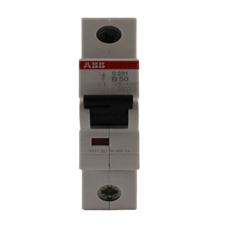 Interruttore magnetotermico 1 polo 1 modulo 6kA curva B 50A ABB