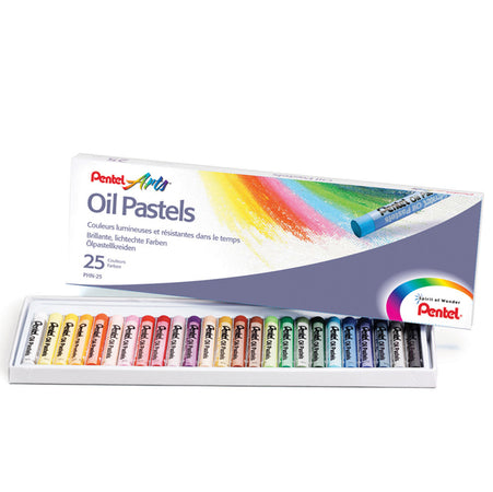 Astuccio 25 Pastelli A Olio Pentel Arts