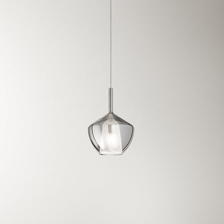Vetro Borosilicato Contemporaneo Rain Fumè Specchiato D20 Senza Rosone