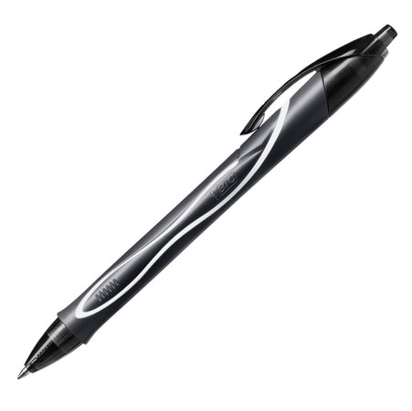 Scatola 12 Penna Sfera Scatto Gelocity Quick Dry Nero Bic