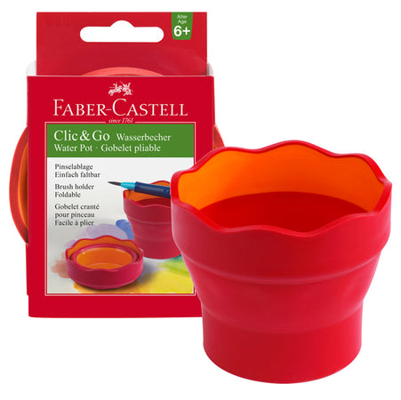 Vaschetta Multiuso Click Go Rosso Faber Castell