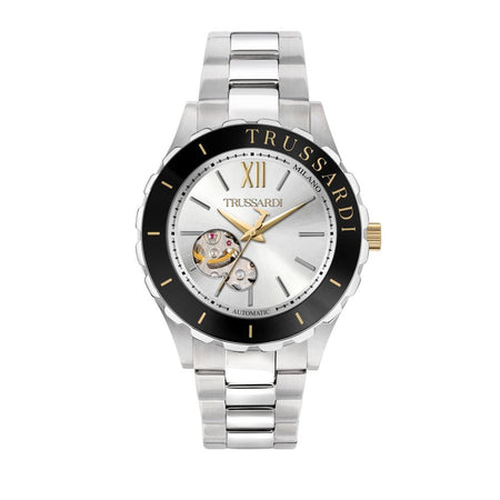 Orologio TRUSSARDI uomo T-logo Automatico acciaio / silver