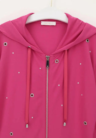 Oroblu Home Felpa con Zip Punto Milano City VOBT67353 S86 - Passarelli Biancheria