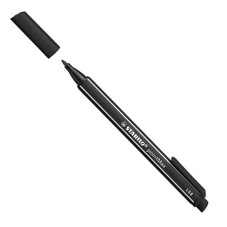 Pennarello Point Max Punta 0,8Mm Nero Stabilo