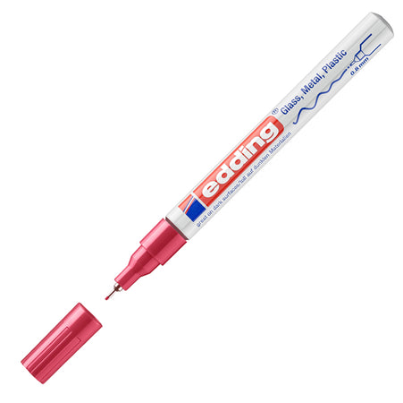 Marcatore Edding 780 Punta Extra Fine Vernice Rosso
