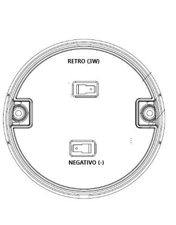 Fanale retromarcia a LED Ø 140mm