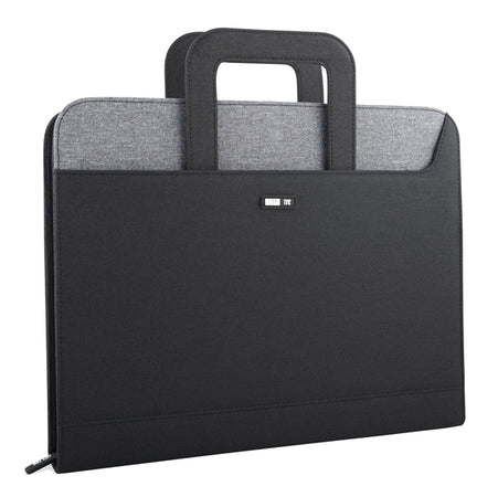 Cartella Portablocco C/Manici Nero/Grigio Dim. 28.5X36Cm City Time
