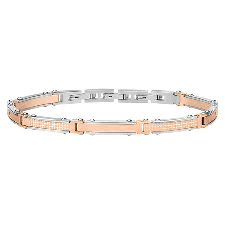 Bracciale MORELLATO uomo Urban acciaio oro rosa