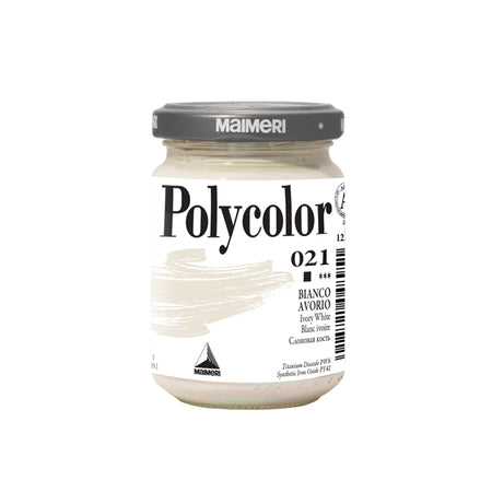 Colore Vinilico Polycolor Vasetto 140 Ml Bianco Avorio Maimeri