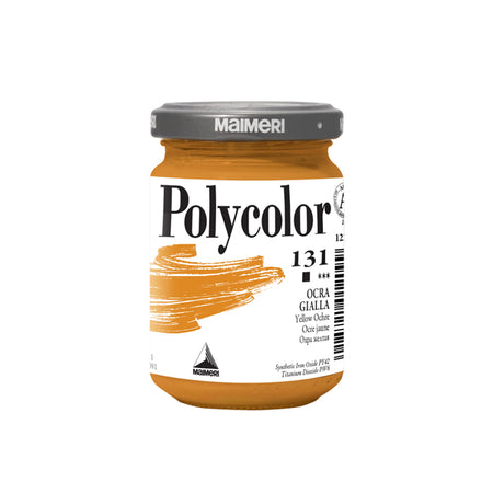 Colore Vinilico Polycolor Vasetto 140 Ml Ocra Gialla Maimeri