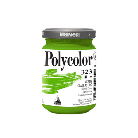 Colore Vinilico Polycolor Vasetto 140 Ml Verde Giallastro Maimeri