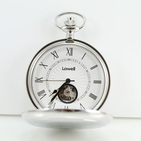 Orologio da tasca carica manuale Lowell con movimento a vista PO8131