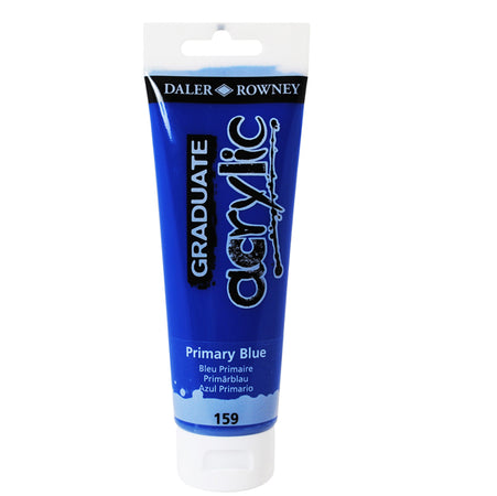 Colore Acrilico Fine Graduate Tubo 120 Ml Blu Primario Daler Rowney
