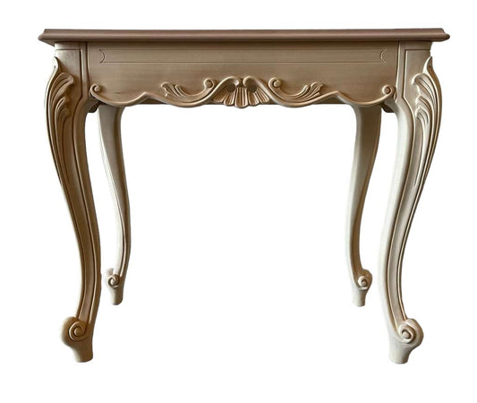 MOBILI 2G - Consolle classica barocco Legno grezzo 90x42x80