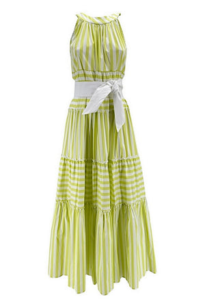 MILVA MI Abiti Lime/bianco da donna