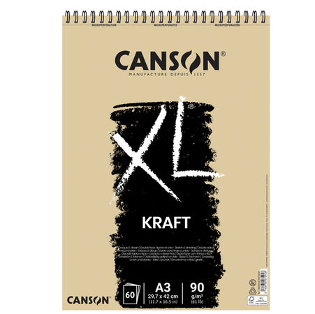 Album Spiralato Lato Corto Xl Kraft A3 60 Fg. 90 Gr. Canson