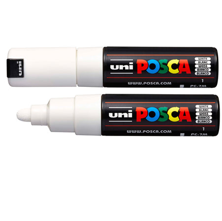 Marcatore Uni Posca Pc7M P.Large 4,5-5,5Mm Bianco Uni Mitsubishi
