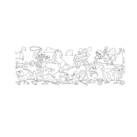 Rotolo Creativo Adesivo Tema Fattoria 30X400Cm 80Gr Info