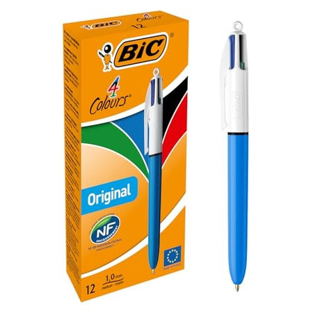 Bic 4 Colours , Penne Multicolore a Sfera, 12 pz