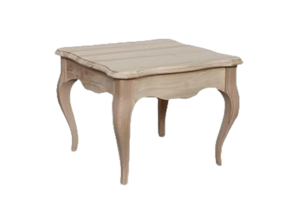 MOBILI 2G - Tavolino quadrato 1 cassetto Legno grezzo 65x65x49