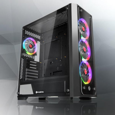 RAIJINTEK PONOS TG4 Desktop Nero (Raijintek PONOS TG4 Geh??use - schwa)