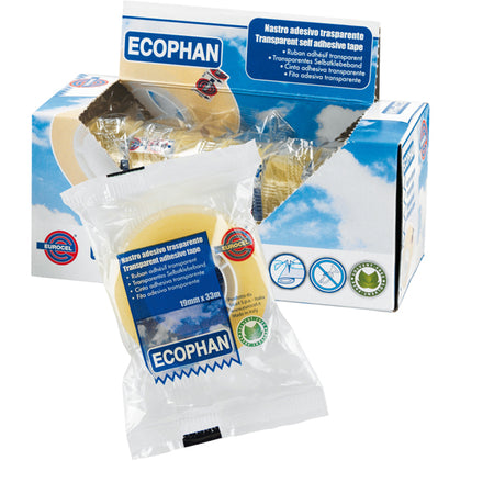 Nastro Adesivo Ecophan 19Mmx33Mt In Caramella Eurocel