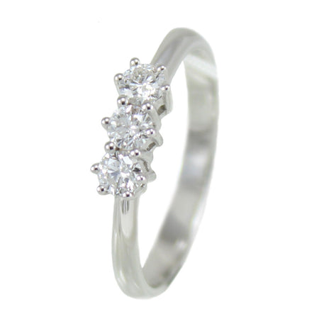 Anello donna trilogy Mirco Visconti in oro bianco con diamanti