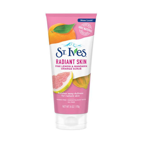 ST. IVES RADIANT SKIN pink lemon & mandarin orange body Scrub corpo & mask maschera limone rosa e mandarino 150 ml