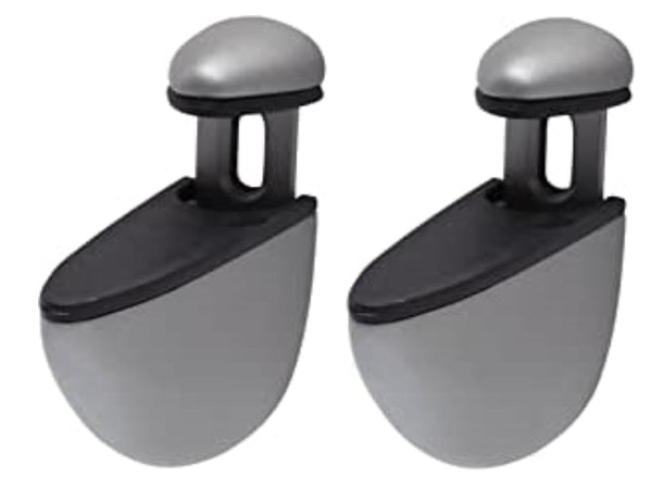 DURALINE - 2 pezzi - REGGIMENSOLA PER VETRO "SELECT CLIP" 4-24MM - MAX 25CM - MAX 25KG - COOLORE ARGENTO SATINATO