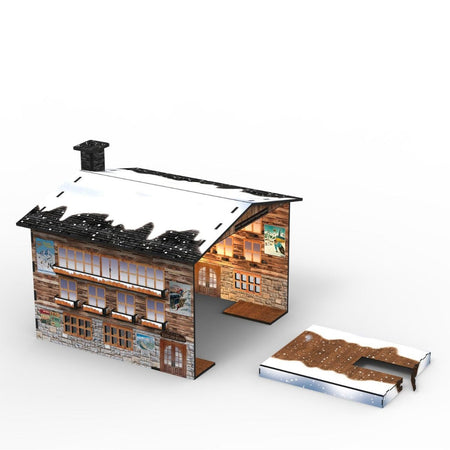 Tettoia cabina per funivia ski lift con led per villaggio natalizio