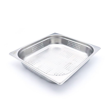 Contenitore Gastronorm - 2/3 GN - Profondità 6,5cm - Acciaio Inox - Forato