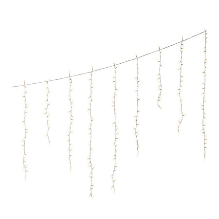 Luci di natale con 256 LED color bianco caldo da 3,75 m