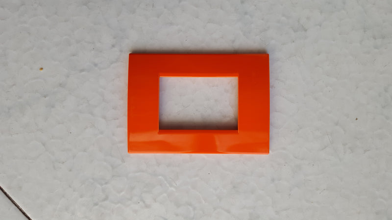 PLACCA ARANCIO IN ABS PER SCATOLE RETTANGOLARI SERIE SOFT 3/4/6 POSTI