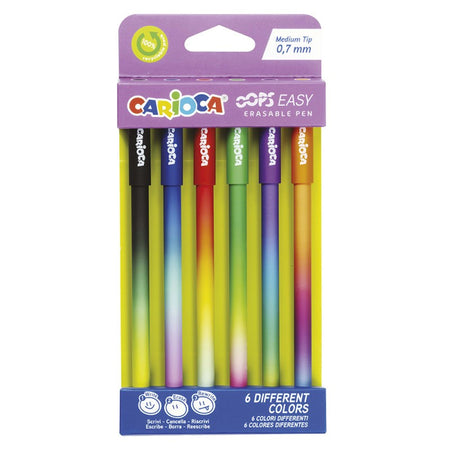 Carioca Oops Easy penne cancelline 6 colori differenti