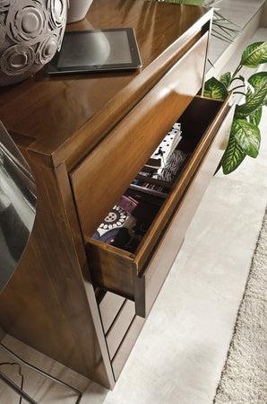 MOBILI 2G - Cassettiera Classica 7 Cassetti In Legno massello Grezzo 70x45x137 (3222)