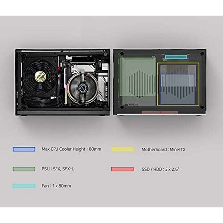 Case computer desktop ATX Zalman M2 MINI SILVER Argento